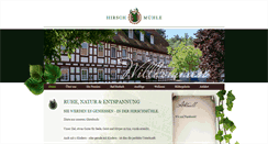 Desktop Screenshot of hirschmuehle.de